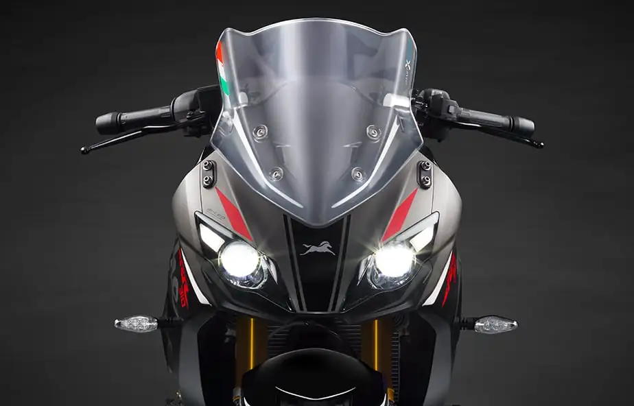 Advanced Aerodynamic Headlamp of RR 310 Motorcycle